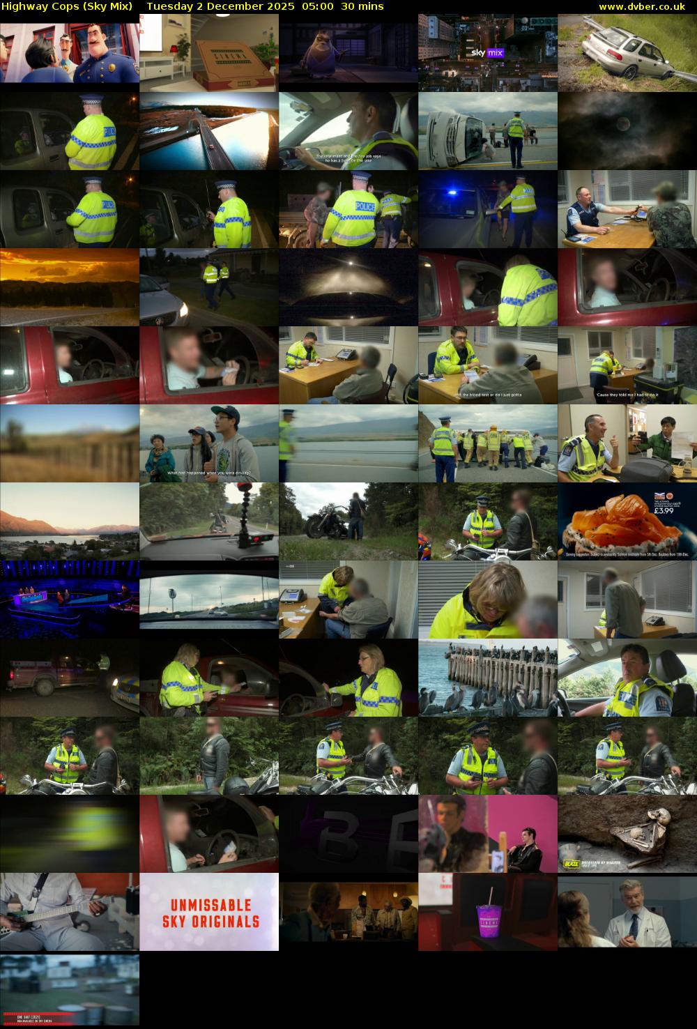 Highway Cops (Sky Mix) Tuesday 2 December 2025 05:00 - 05:30