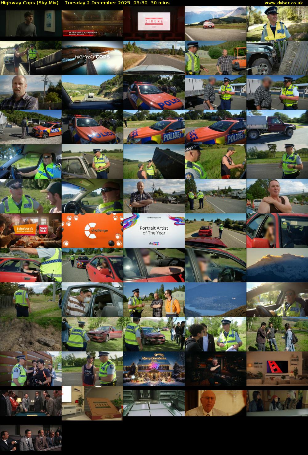 Highway Cops (Sky Mix) Tuesday 2 December 2025 05:30 - 06:00