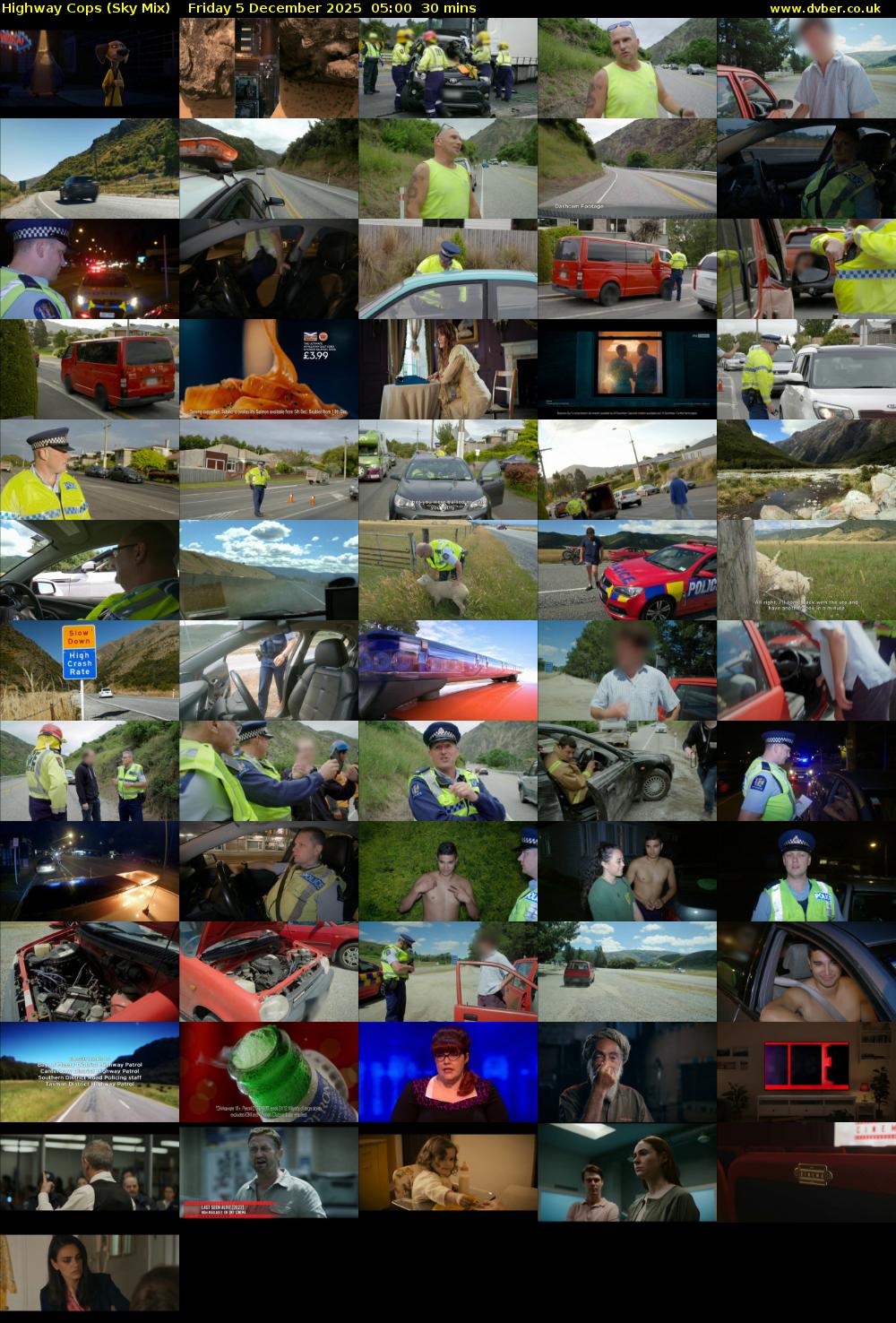 Highway Cops (Sky Mix) Friday 5 December 2025 05:00 - 05:30