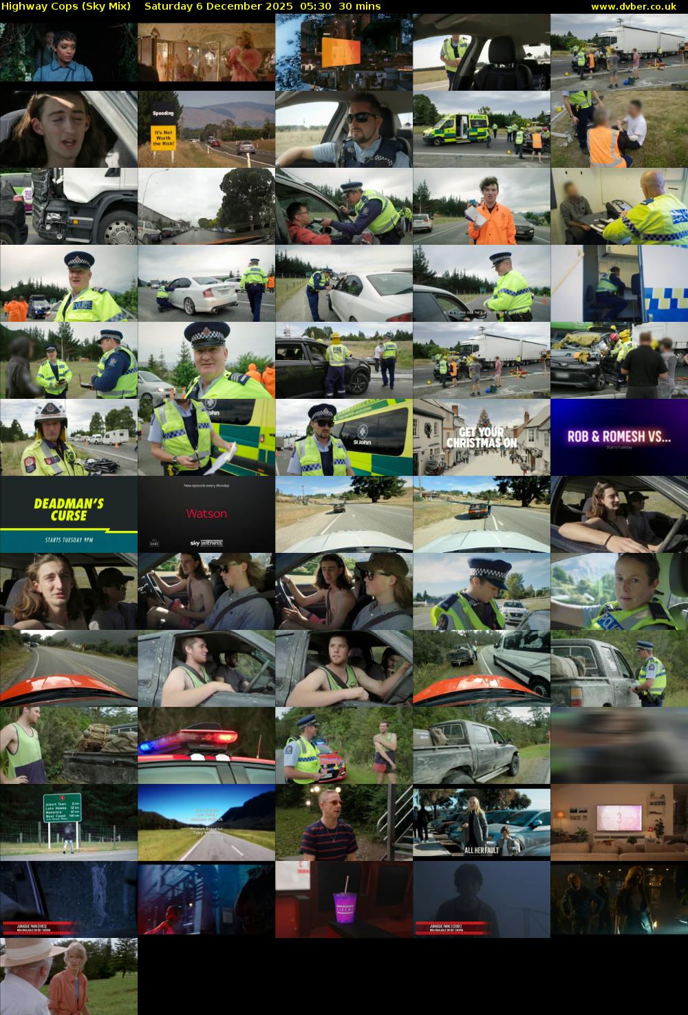 Highway Cops (Sky Mix) Saturday 6 December 2025 05:30 - 06:00