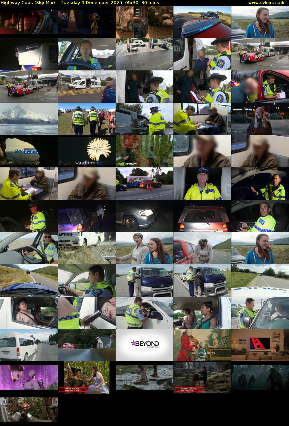 Highway Cops (Sky Mix) Tuesday 9 December 2025 05:30 - 06:00