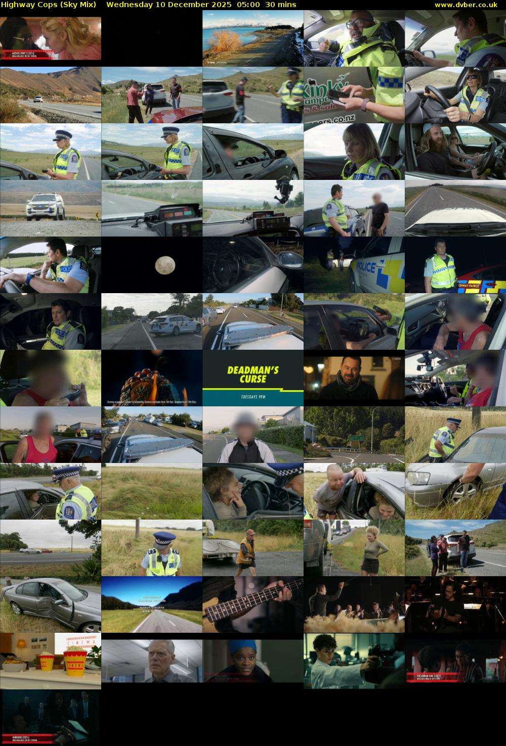 Highway Cops (Sky Mix) Wednesday 10 December 2025 05:00 - 05:30