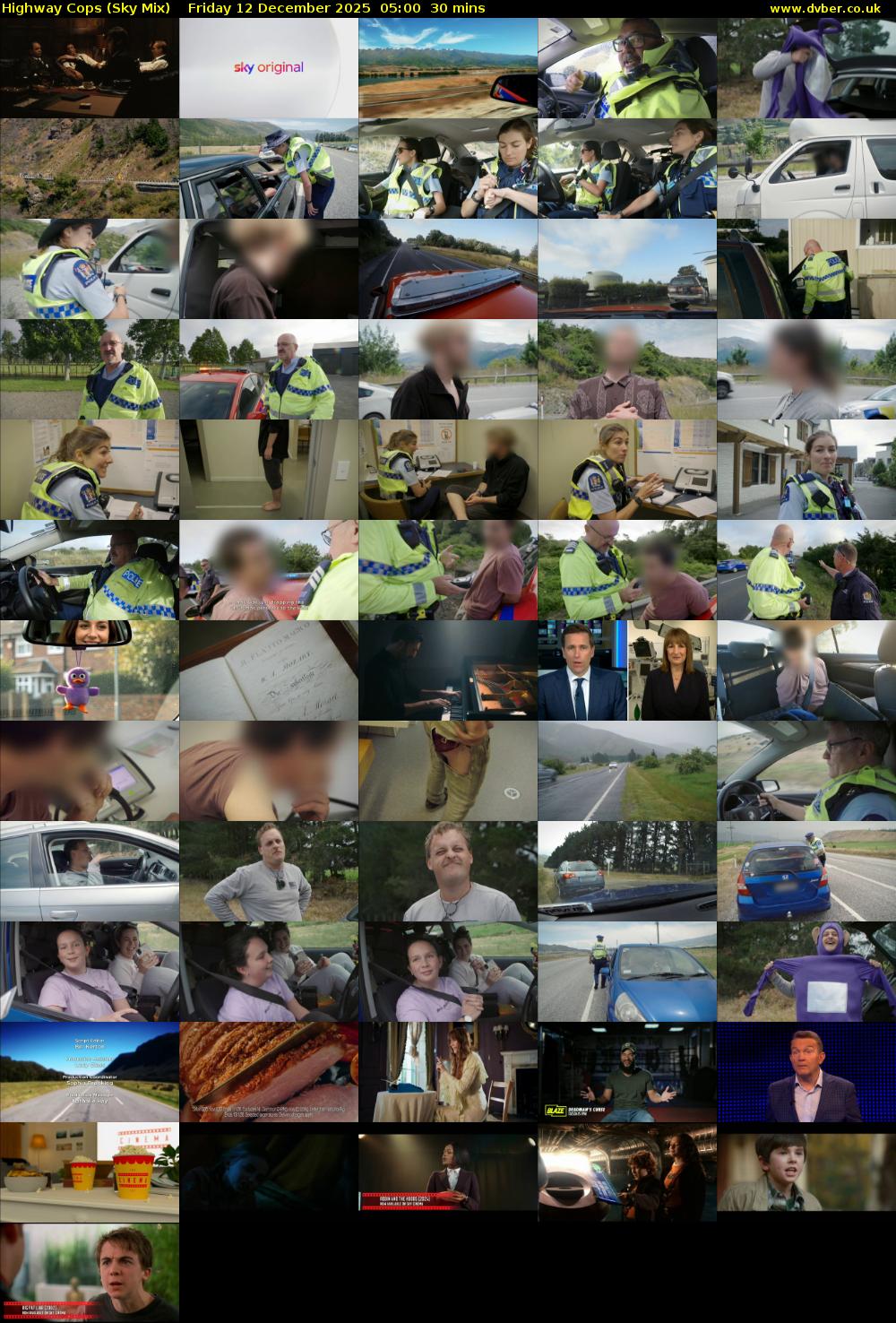 Highway Cops (Sky Mix) Friday 12 December 2025 05:00 - 05:30