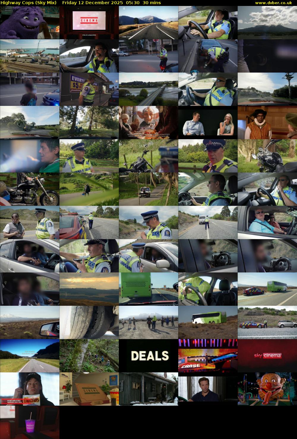 Highway Cops (Sky Mix) Friday 12 December 2025 05:30 - 06:00