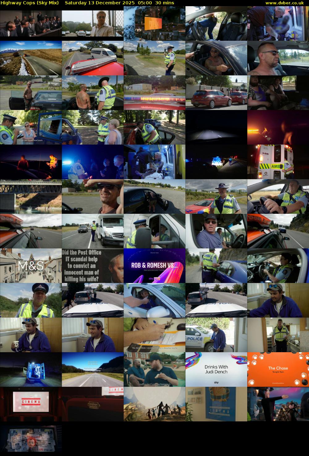 Highway Cops (Sky Mix) Saturday 13 December 2025 05:00 - 05:30