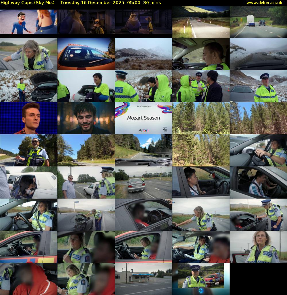 Highway Cops (Sky Mix) Tuesday 16 December 2025 05:00 - 05:30