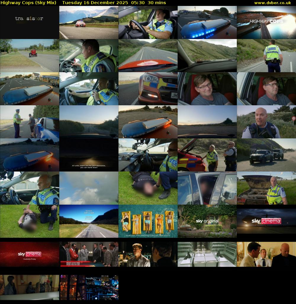 Highway Cops (Sky Mix) Tuesday 16 December 2025 05:30 - 06:00