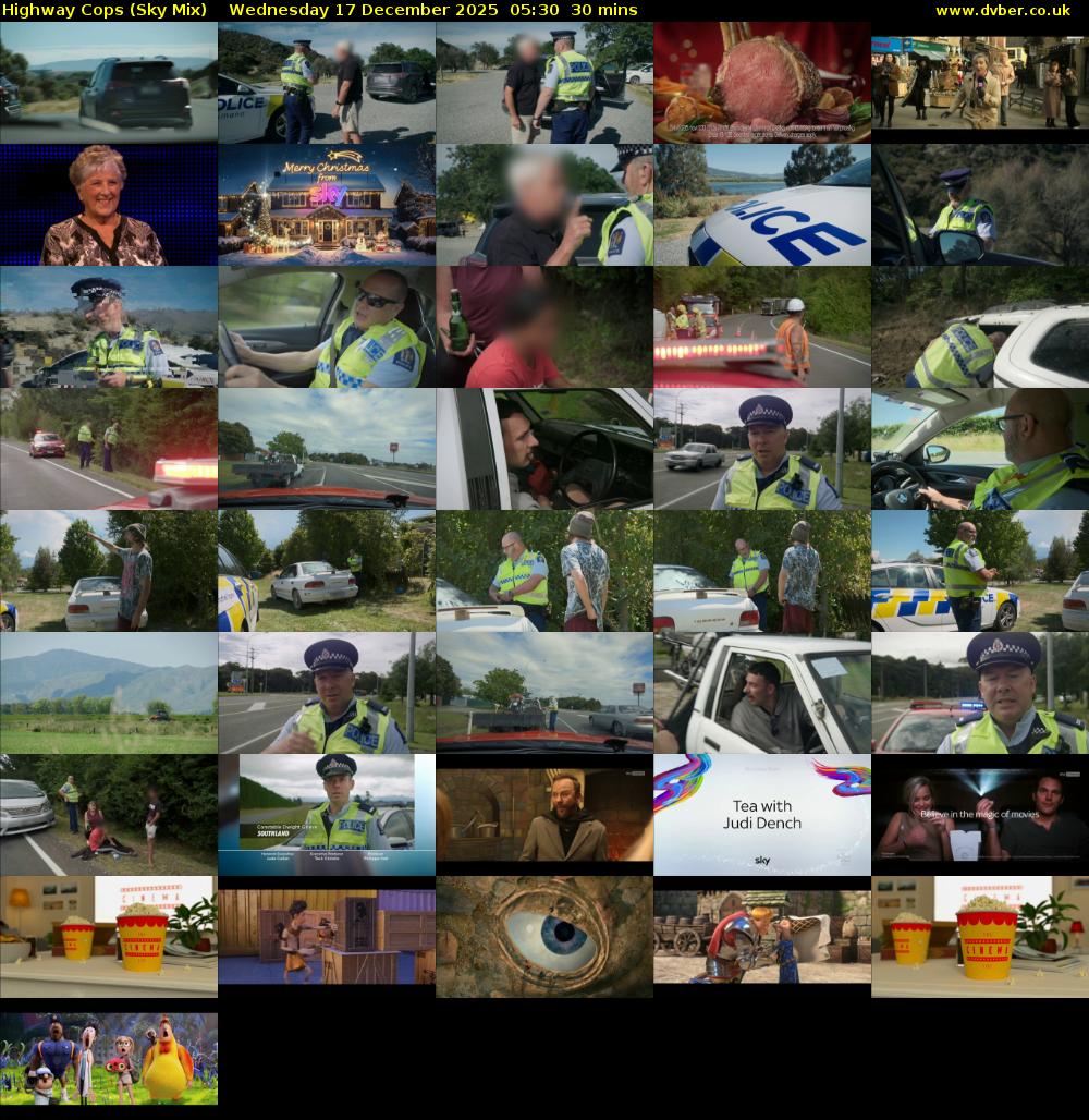 Highway Cops (Sky Mix) Wednesday 17 December 2025 05:30 - 06:00