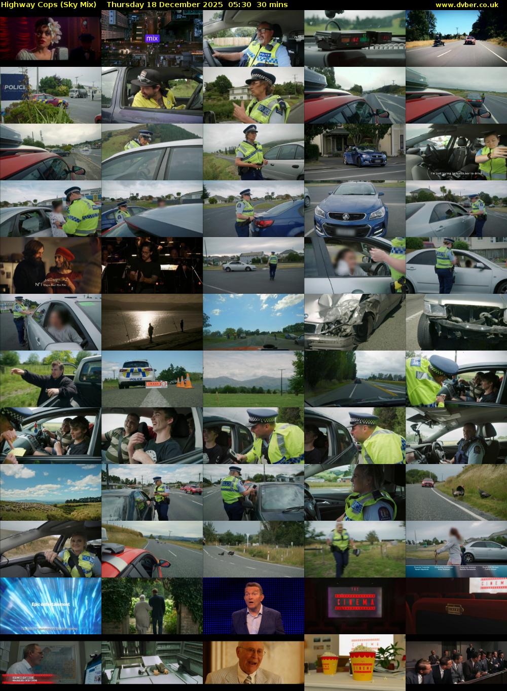Highway Cops (Sky Mix) Thursday 18 December 2025 05:30 - 06:00