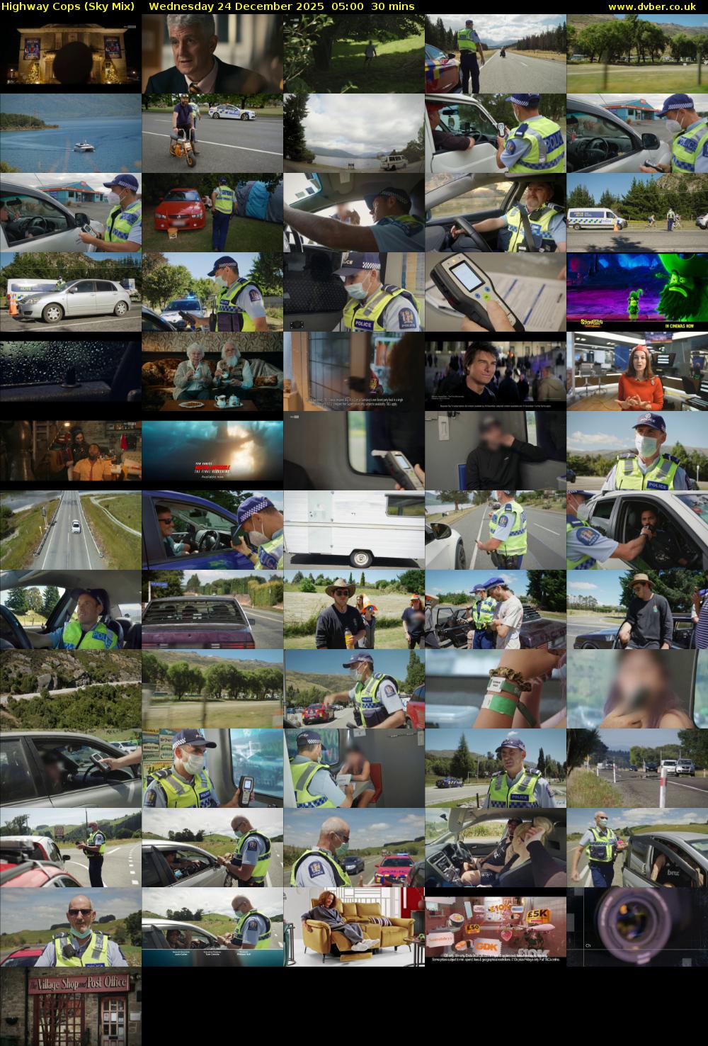 Highway Cops (Sky Mix) Wednesday 24 December 2025 05:00 - 05:30
