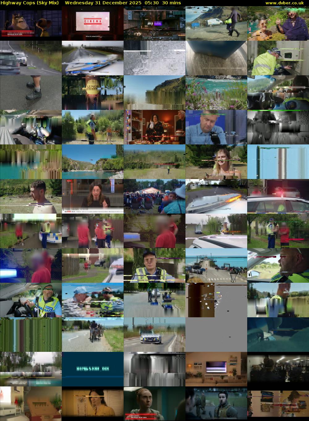 Highway Cops (Sky Mix) Wednesday 31 December 2025 05:30 - 06:00