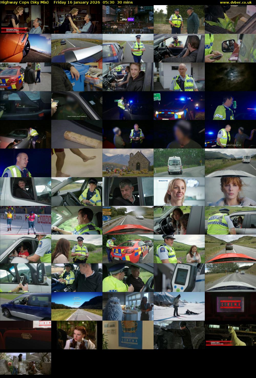 Highway Cops (Sky Mix) Friday 16 January 2026 05:30 - 06:00