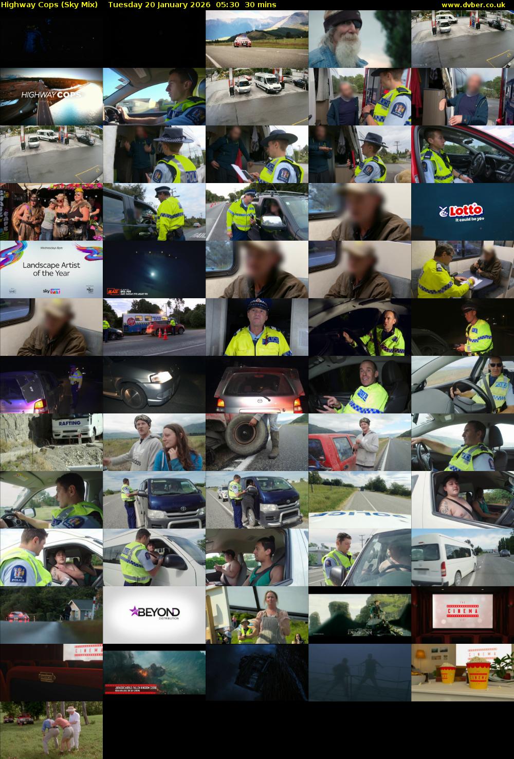 Highway Cops (Sky Mix) Tuesday 20 January 2026 05:30 - 06:00