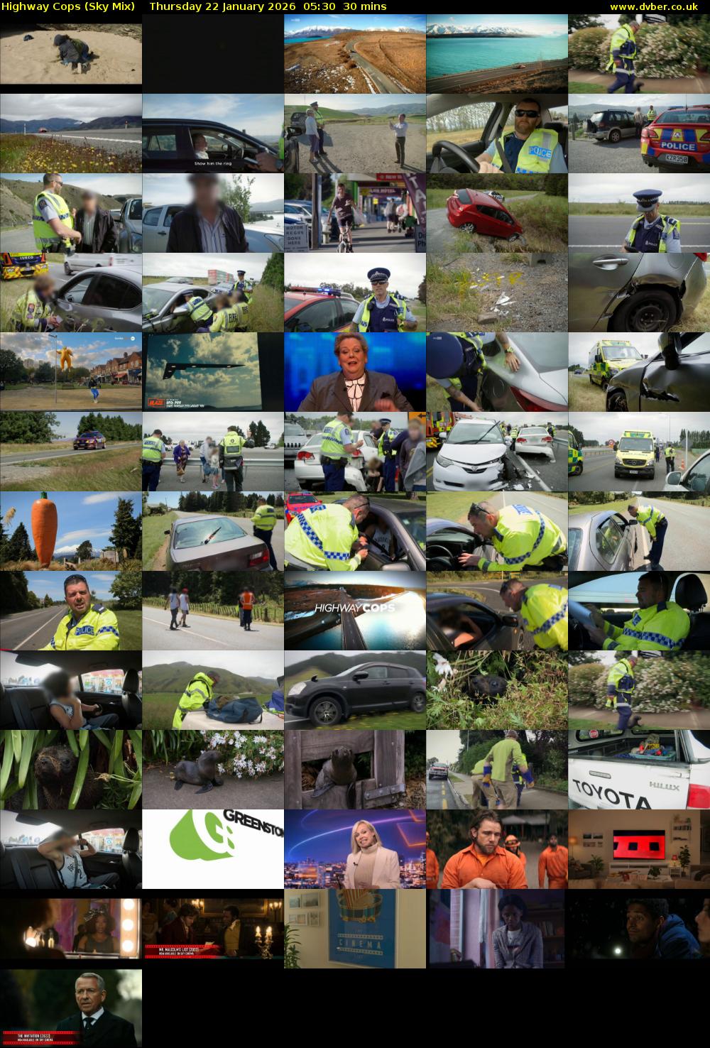 Highway Cops (Sky Mix) Thursday 22 January 2026 05:30 - 06:00