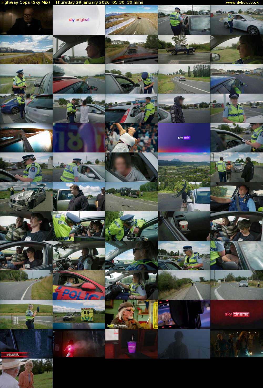 Highway Cops (Sky Mix) Thursday 29 January 2026 05:30 - 06:00