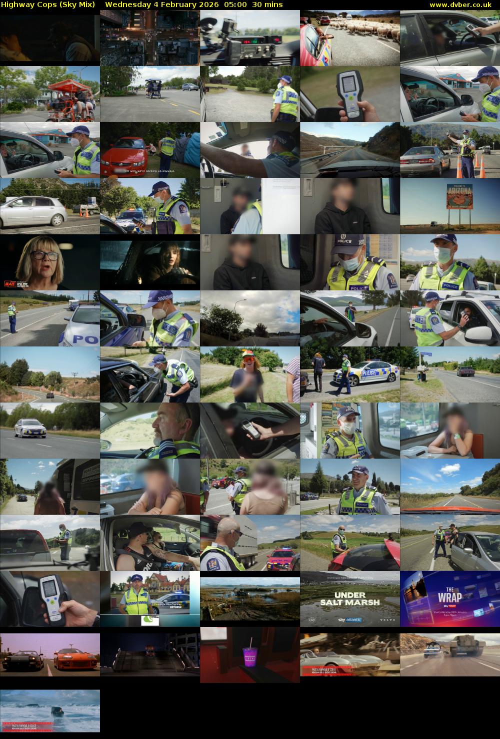 Highway Cops (Sky Mix) Wednesday 4 February 2026 05:00 - 05:30