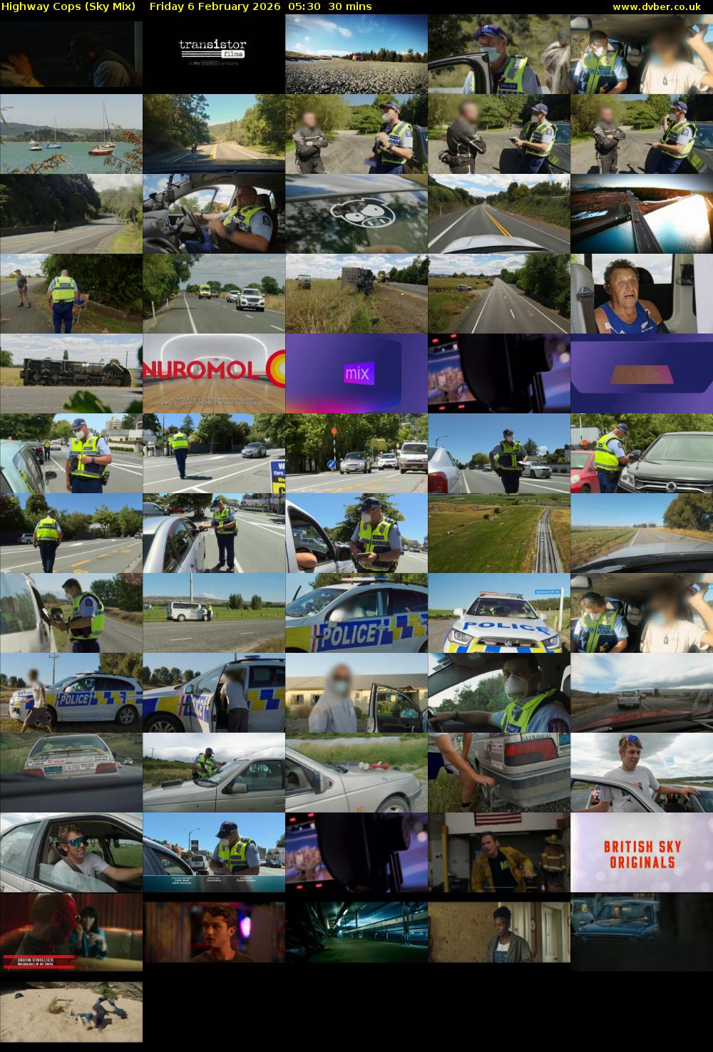 Highway Cops (Sky Mix) Friday 6 February 2026 05:30 - 06:00