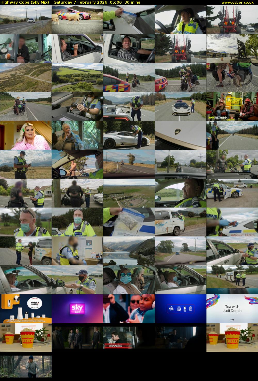 Highway Cops (Sky Mix) Saturday 7 February 2026 05:00 - 05:30