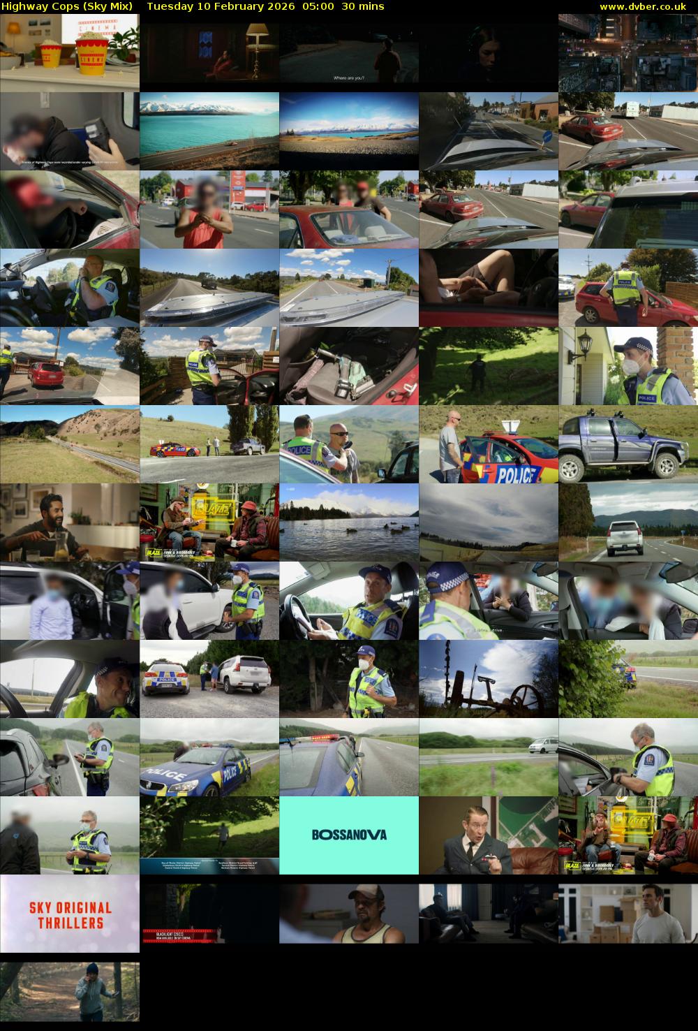 Highway Cops (Sky Mix) Tuesday 10 February 2026 05:00 - 05:30