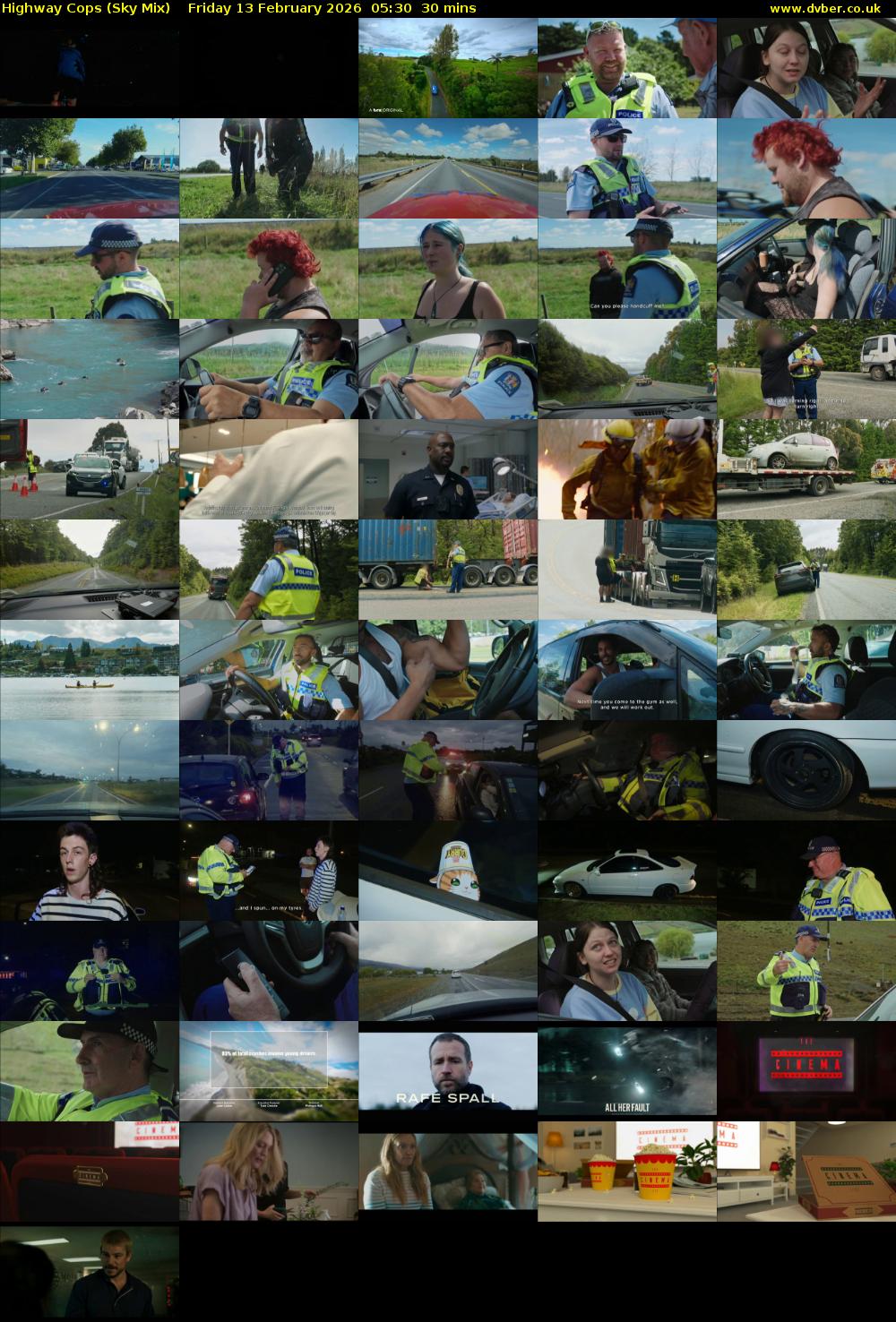 Highway Cops (Sky Mix) Friday 13 February 2026 05:30 - 06:00