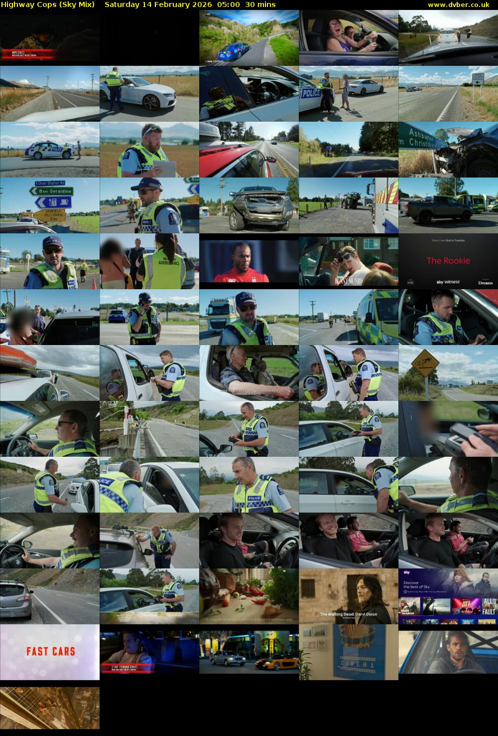 Highway Cops (Sky Mix) Saturday 14 February 2026 05:00 - 05:30