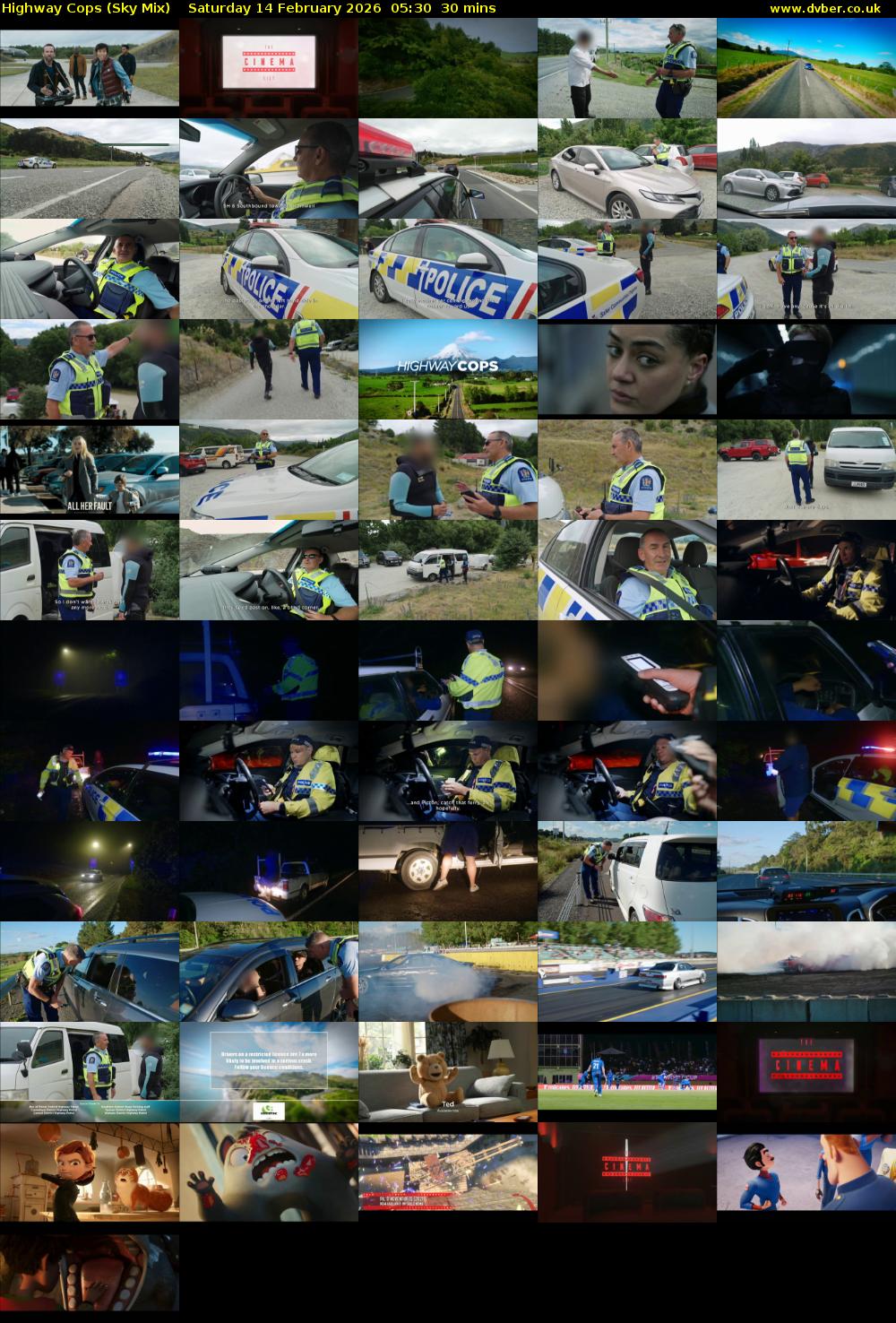 Highway Cops (Sky Mix) Saturday 14 February 2026 05:30 - 06:00
