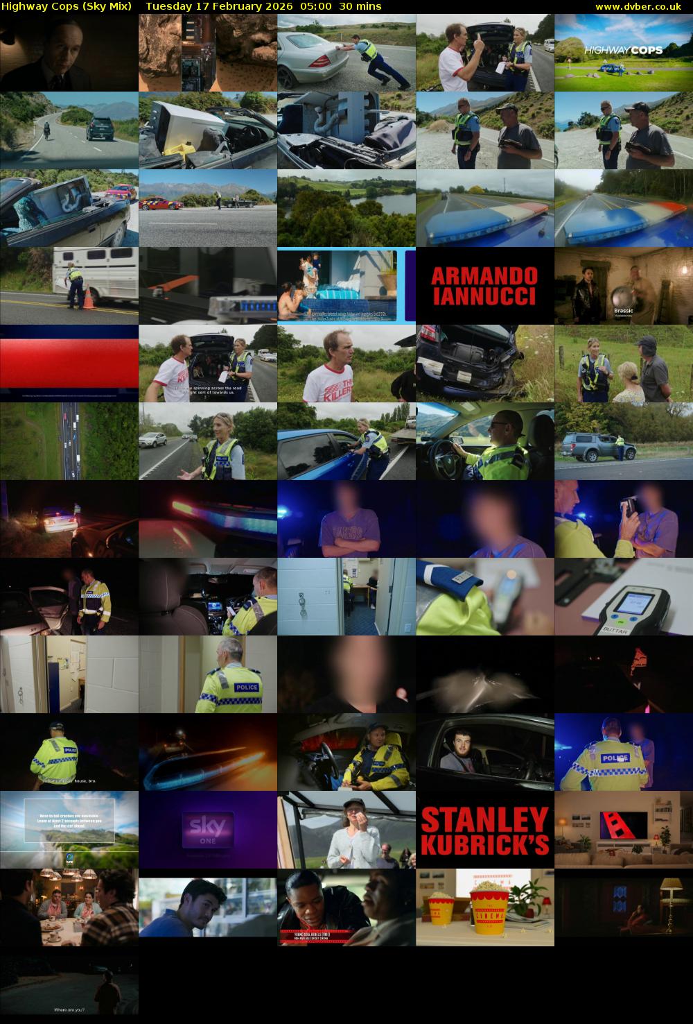 Highway Cops (Sky Mix) Tuesday 17 February 2026 05:00 - 05:30