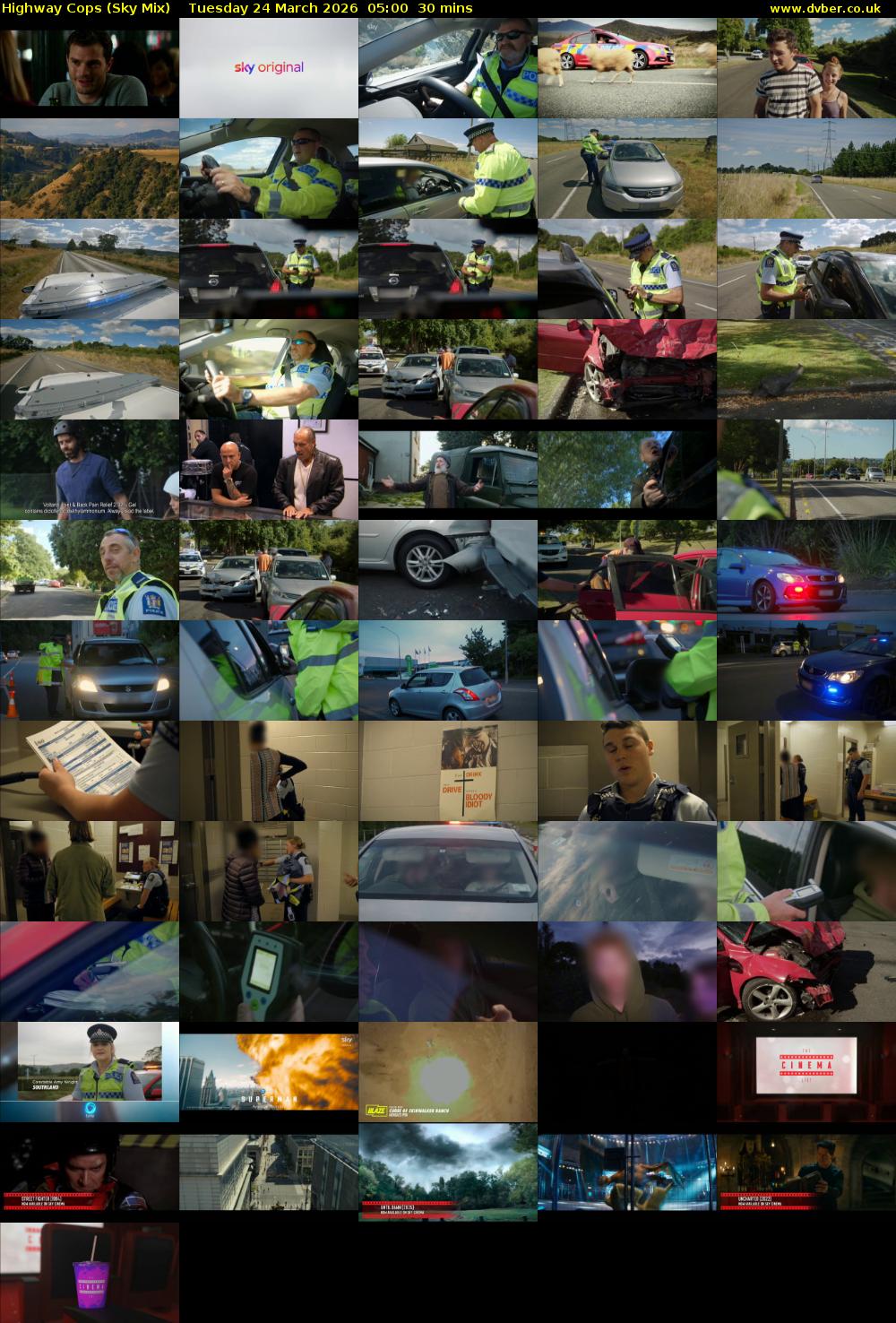 Highway Cops (Sky Mix) Tuesday 24 March 2026 05:00 - 05:30