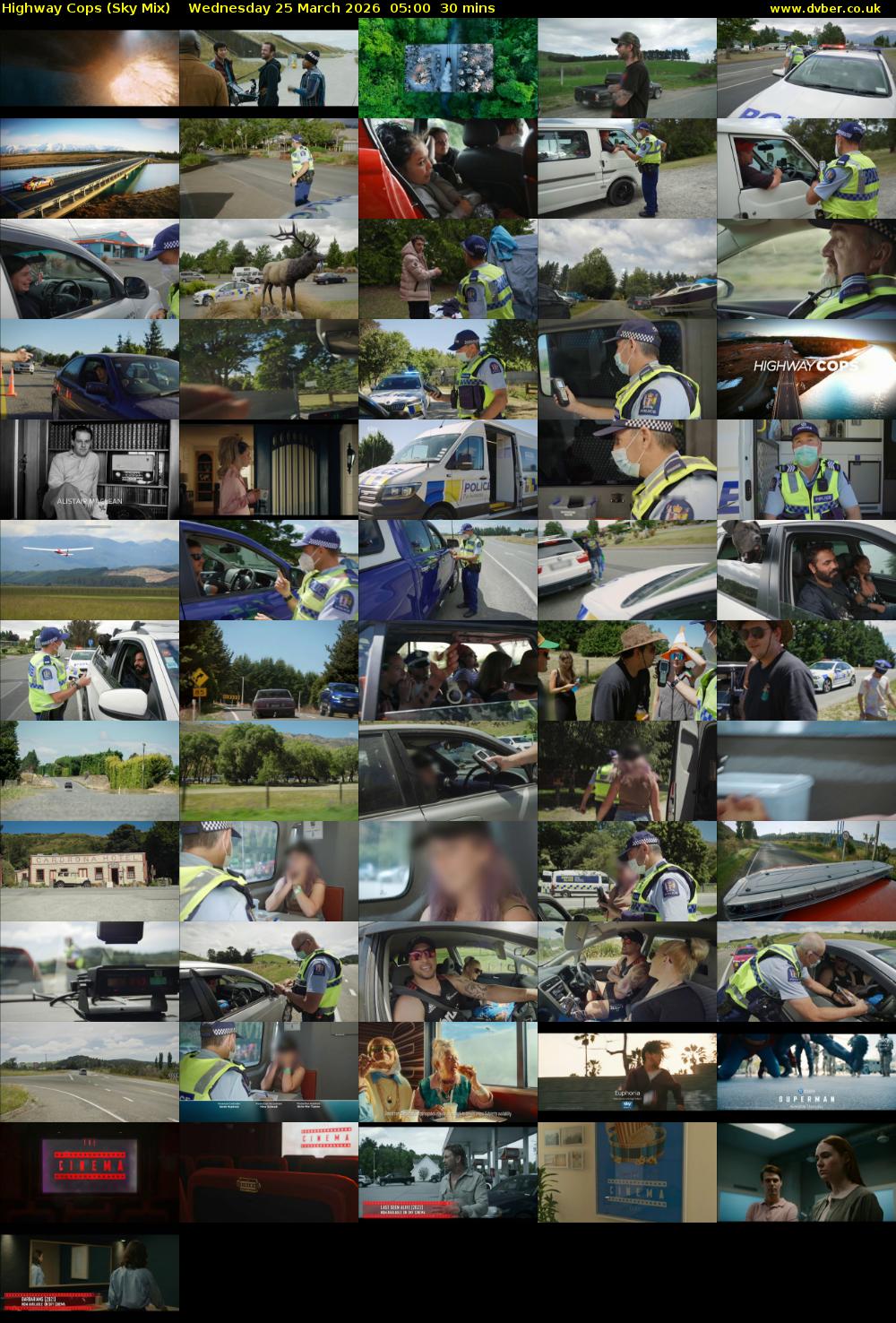 Highway Cops (Sky Mix) Wednesday 25 March 2026 05:00 - 05:30