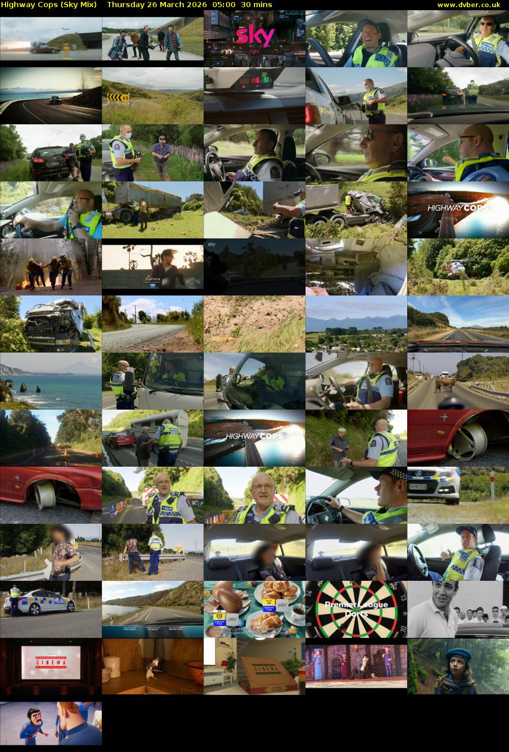Highway Cops (Sky Mix) Thursday 26 March 2026 05:00 - 05:30