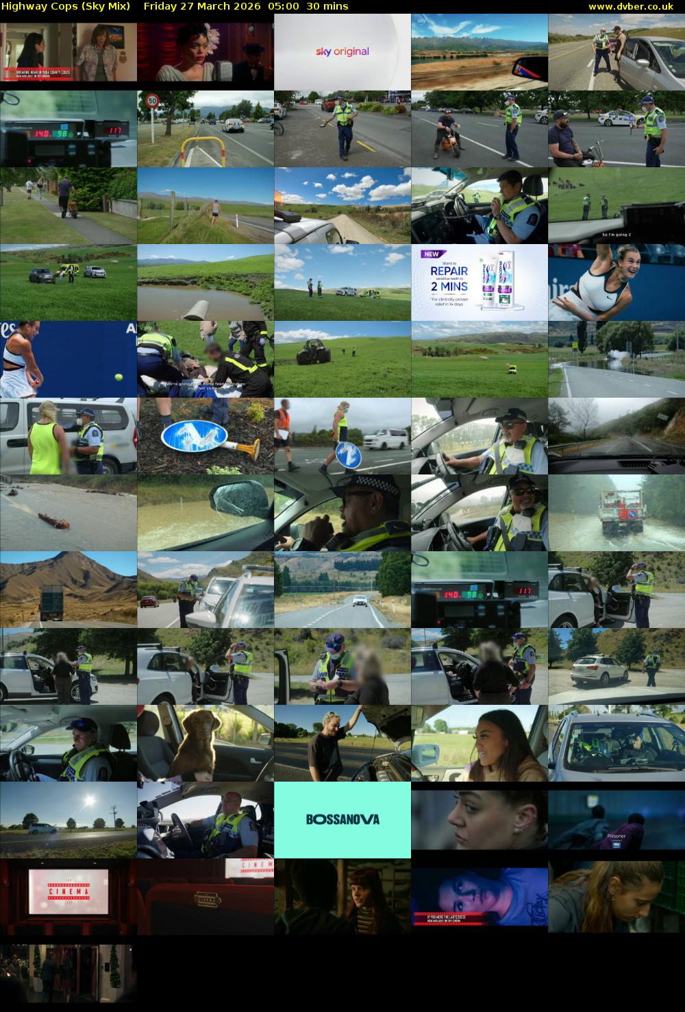 Highway Cops (Sky Mix) Friday 27 March 2026 05:00 - 05:30