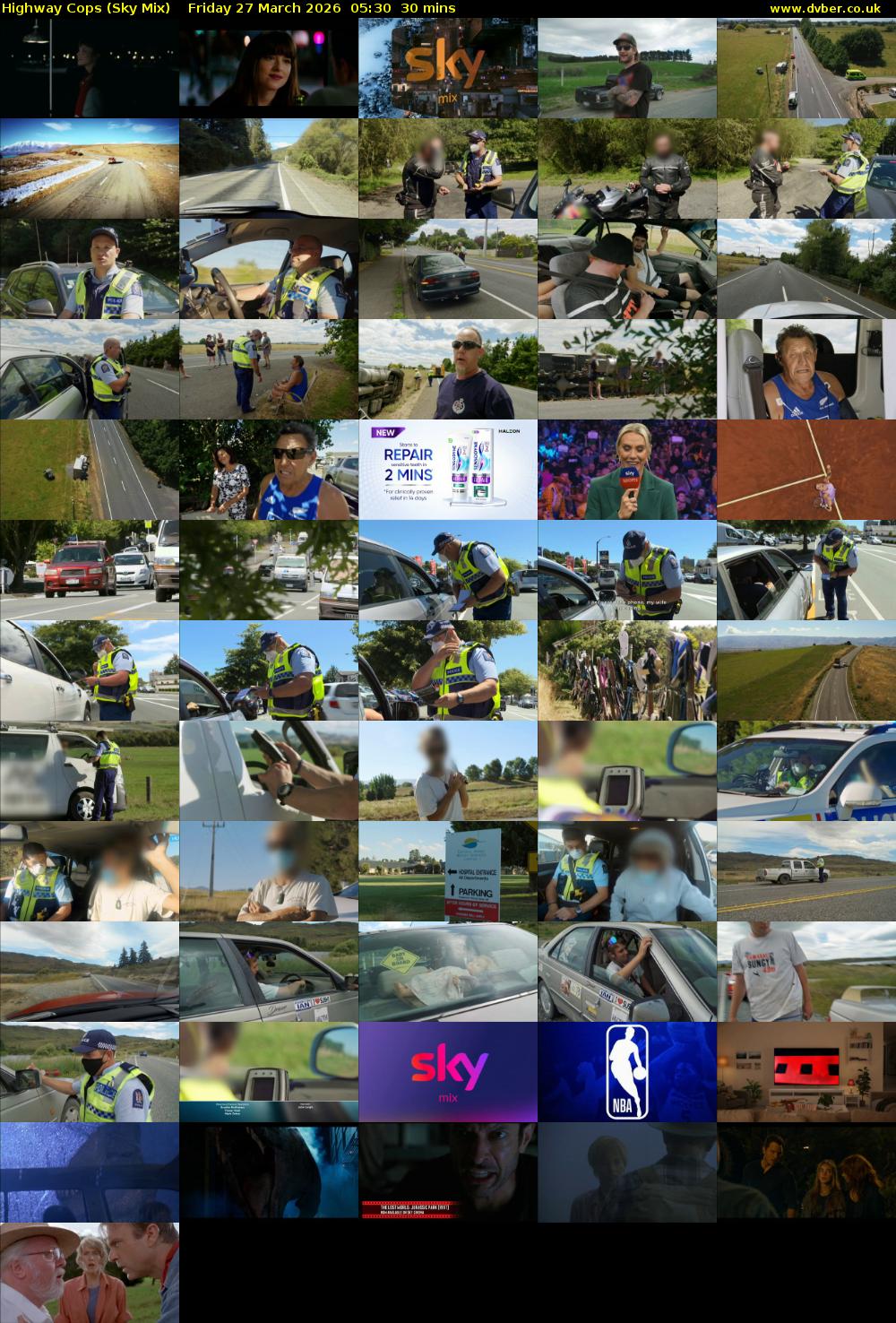 Highway Cops (Sky Mix) Friday 27 March 2026 05:30 - 06:00