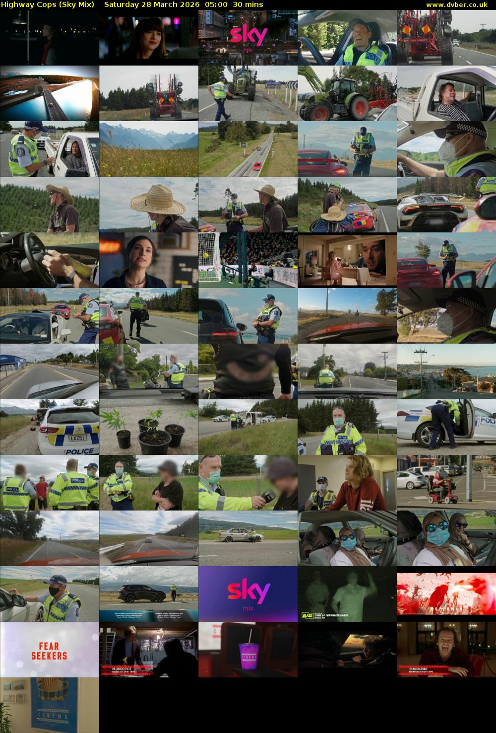 Highway Cops (Sky Mix) Saturday 28 March 2026 05:00 - 05:30
