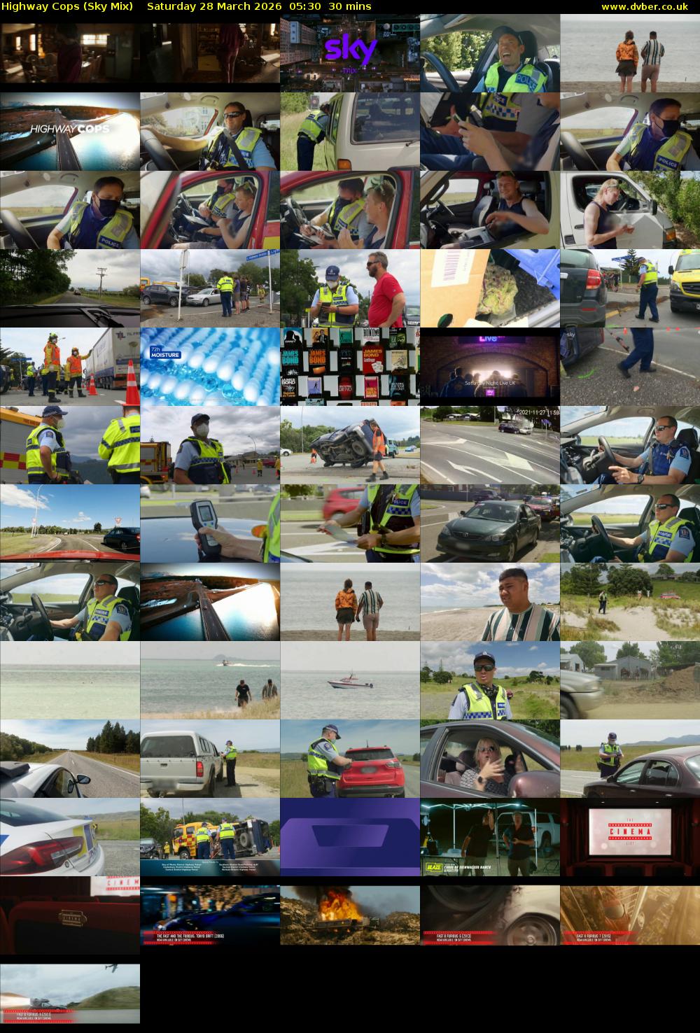 Highway Cops (Sky Mix) Saturday 28 March 2026 05:30 - 06:00