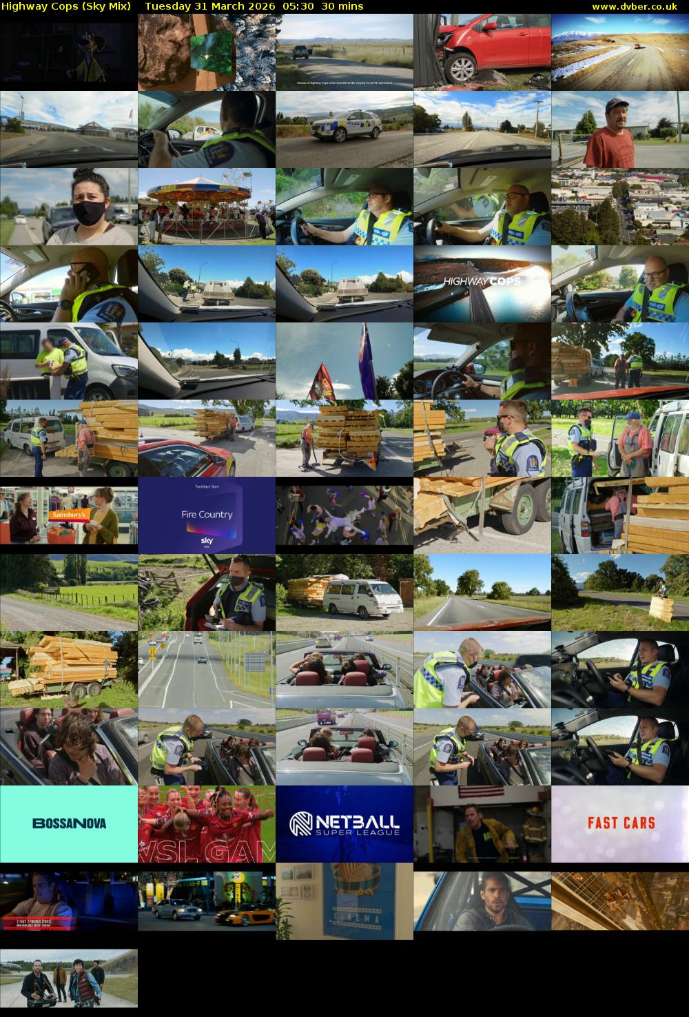 Highway Cops (Sky Mix) Tuesday 31 March 2026 05:30 - 06:00