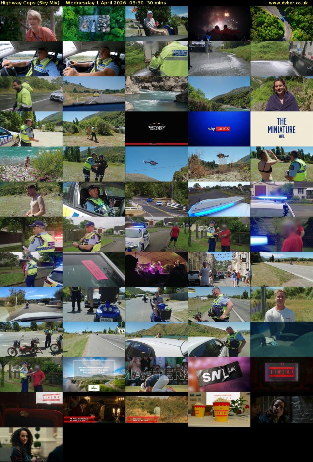 Highway Cops (Sky Mix) Wednesday 1 April 2026 05:30 - 06:00