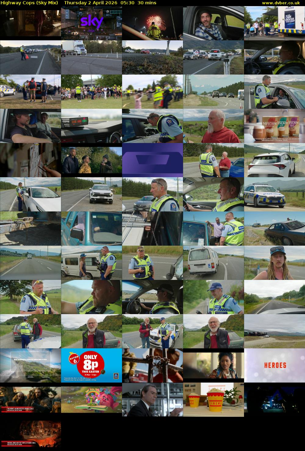 Highway Cops (Sky Mix) Thursday 2 April 2026 05:30 - 06:00