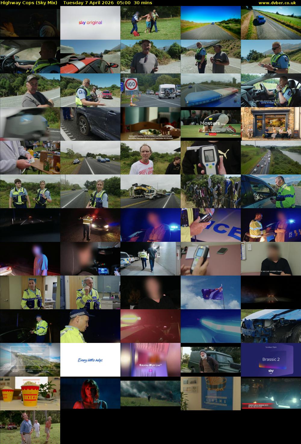 Highway Cops (Sky Mix) Tuesday 7 April 2026 05:00 - 05:30