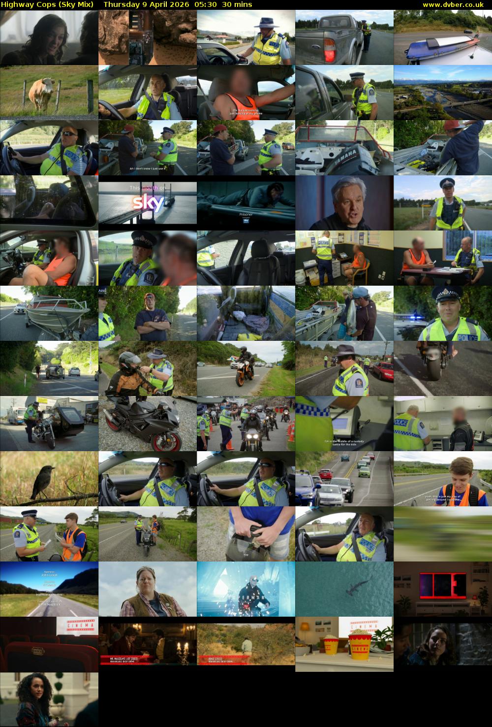 Highway Cops (Sky Mix) Thursday 9 April 2026 05:30 - 06:00