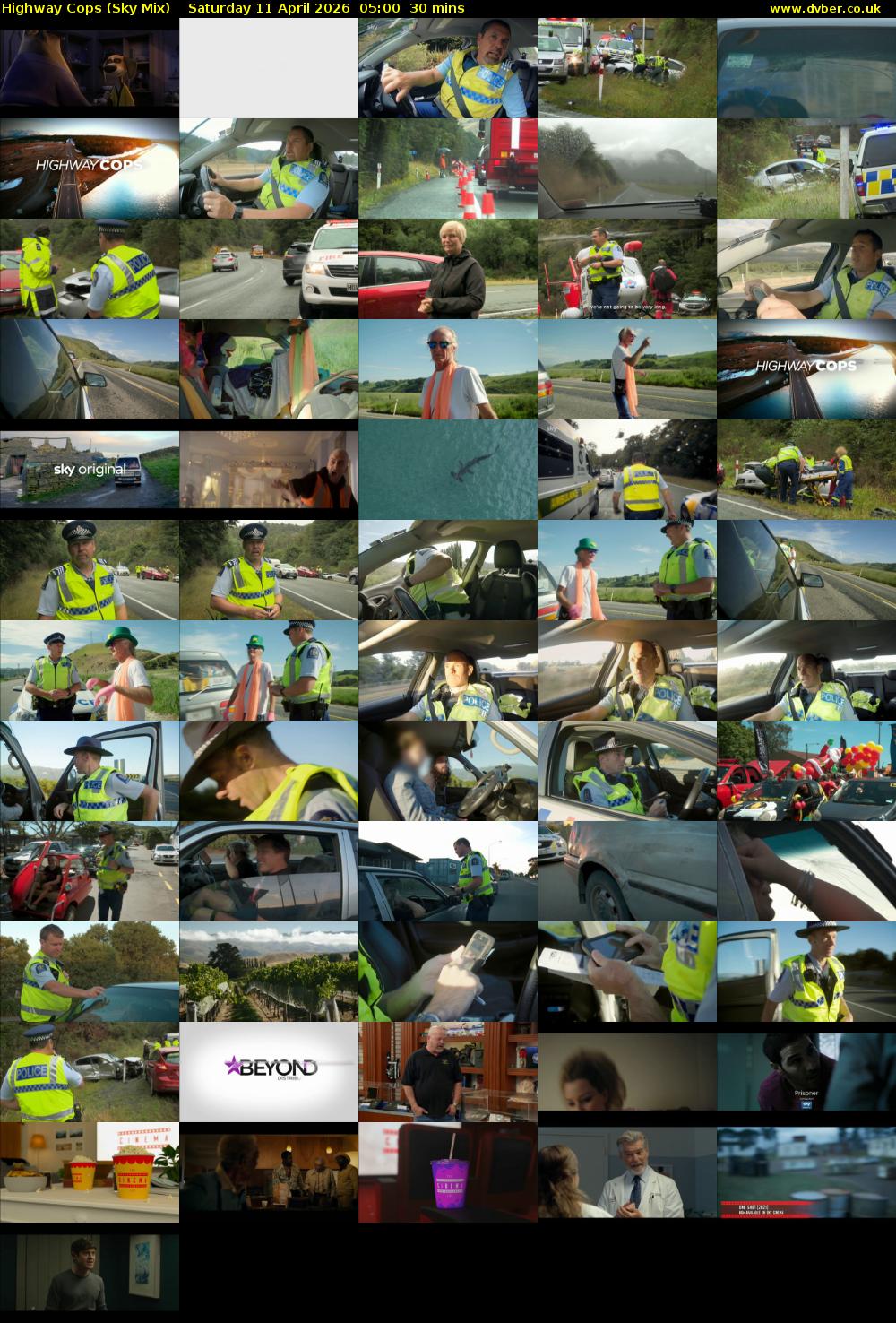 Highway Cops (Sky Mix) Saturday 11 April 2026 05:00 - 05:30