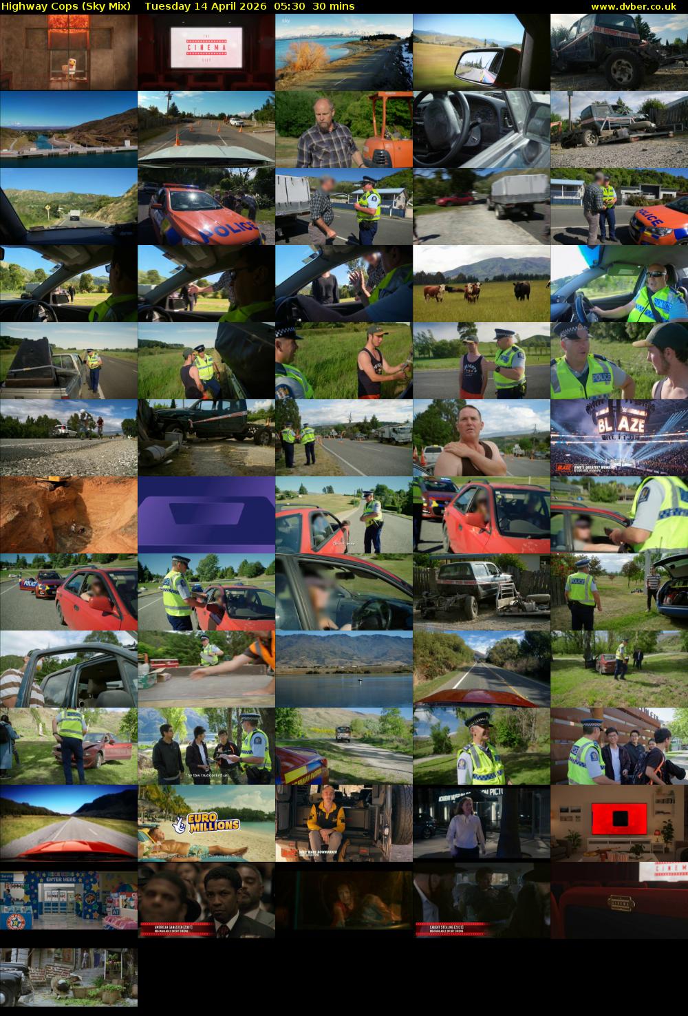 Highway Cops (Sky Mix) Tuesday 14 April 2026 05:30 - 06:00
