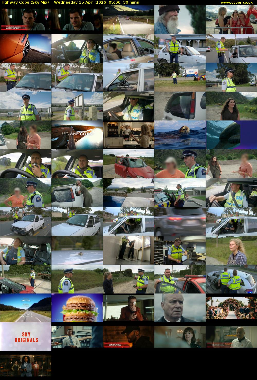 Highway Cops (Sky Mix) Wednesday 15 April 2026 05:00 - 05:30