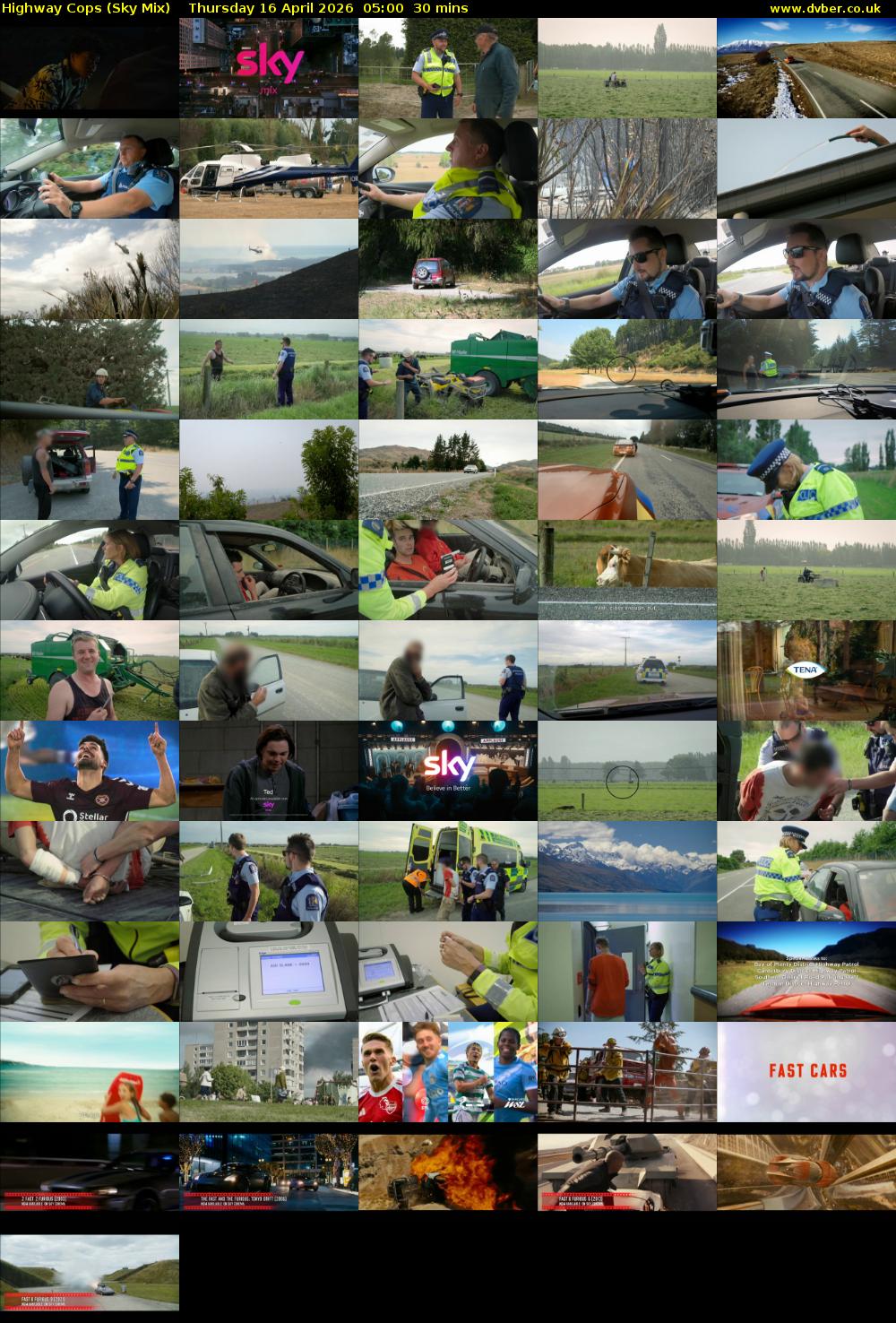 Highway Cops (Sky Mix) Thursday 16 April 2026 05:00 - 05:30