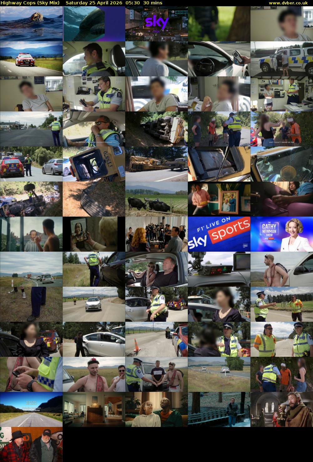 Highway Cops (Sky Mix) Saturday 25 April 2026 05:30 - 06:00