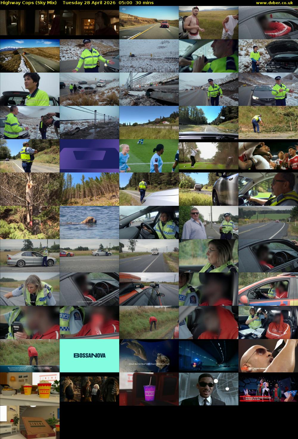Highway Cops (Sky Mix) Tuesday 28 April 2026 05:00 - 05:30