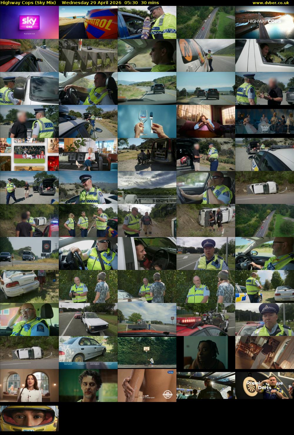 Highway Cops (Sky Mix) Wednesday 29 April 2026 05:30 - 06:00