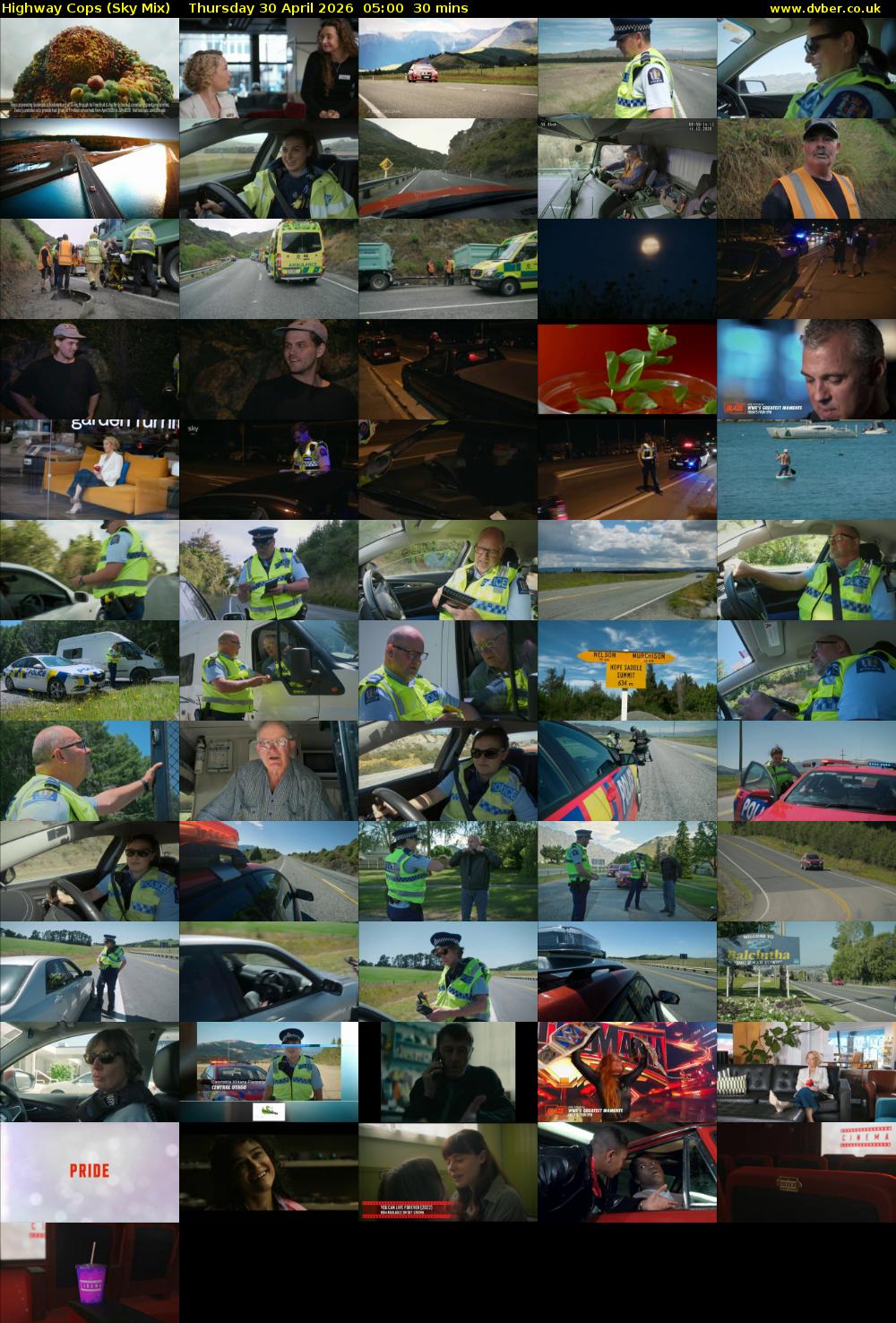 Highway Cops (Sky Mix) Thursday 30 April 2026 05:00 - 05:30