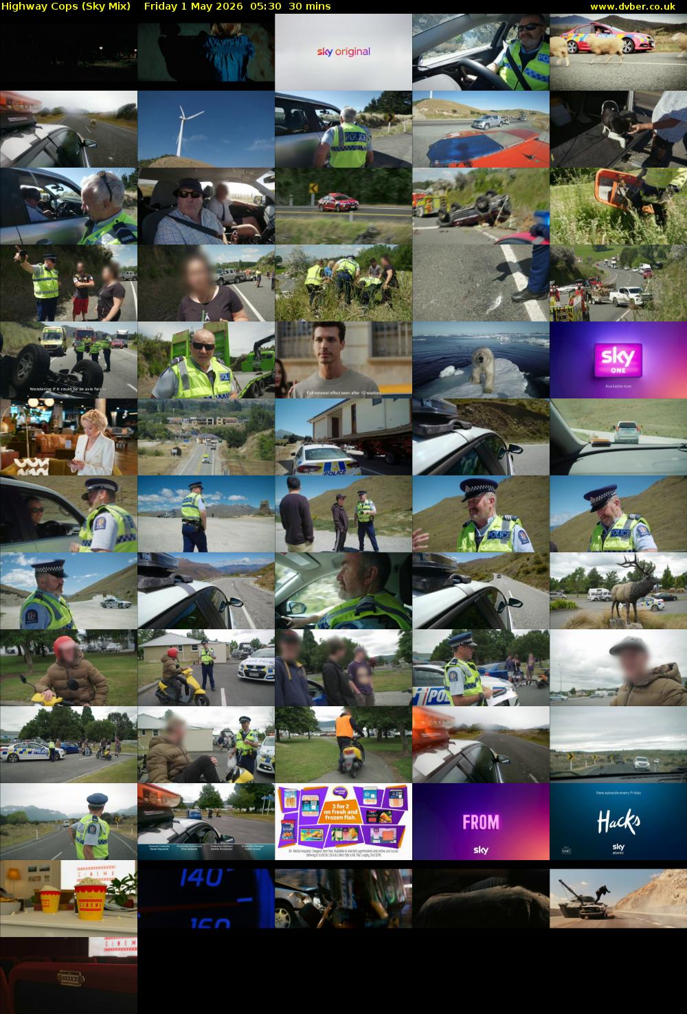 Highway Cops (Sky Mix) Friday 1 May 2026 05:30 - 06:00