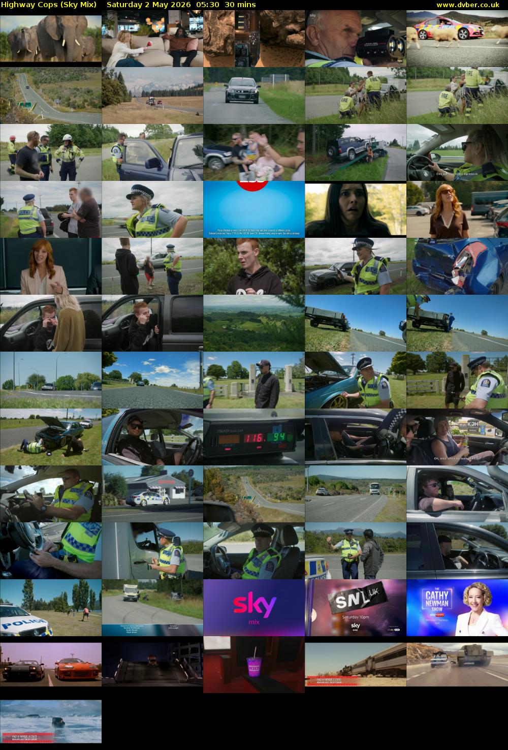 Highway Cops (Sky Mix) Saturday 2 May 2026 05:30 - 06:00