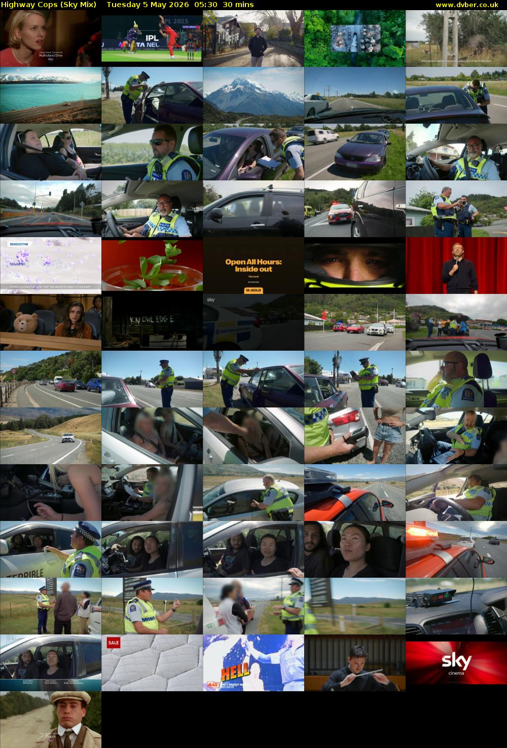 Highway Cops (Sky Mix) Tuesday 5 May 2026 05:30 - 06:00